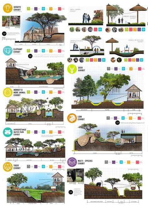 Zoo Layout Design, Small Zoo Ideas, Zoo Architecture Concept, Zoo Building Design, Zoo Planet Ideas, Zoo Design Architecture, Zoo Enclosure Design, Zoo Habitats Design, Zoo Masterplan