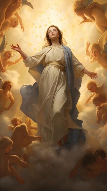 Mama Mary Aesthetic, Assumption Of The Blessed Virgin Mary, Assumption Of Mother Mary, Our Lady Of Assumption, Our Lady Of Immaculate Conception, Immaculate Mary, Mother Mary Pictures, Mary Mother Of God, Assumption Of Mary