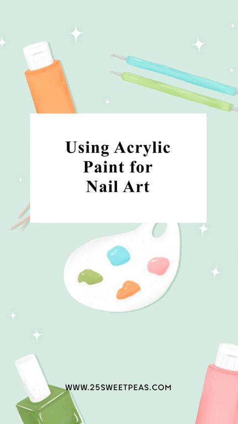 Nail Designs With Acrylic Paint, Painting Nails With Acrylic Paint, Acrylic Painting On Nails, Nail Art Acrylic Paint, Paint Nails With Acrylic Paint, How To Learn Nail Art, Acrylic Paint Nails, Nail Art With Acrylic Paint, Acrylic Paint On Nails