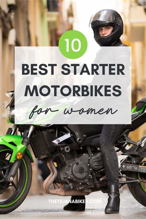 Great beginner motorcycles for women Motorbikes For Women, Motorcycles For Women Beginners, Women Riders Motorcycles, Best Beginner Motorcycle, Women And Motorcycles, Women Harley Riders, Ladies Motorcycle Outfits, Learning To Ride A Motorcycle, Best Motorcycles For Women