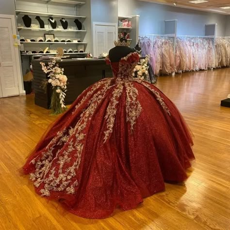 Red Xv Dresses Cinderella, Red Quince Dress With Cape, Garnet Quinceanera Dresses, Red Wine Quinceanera Theme, Moda 2000 Red Quinceanera Dresses, Red Glitter Quinceanera Dress, Maroon Xv Dresses, Quiencera Dresses Red And Gold, Crimson Quinceanera Dresses