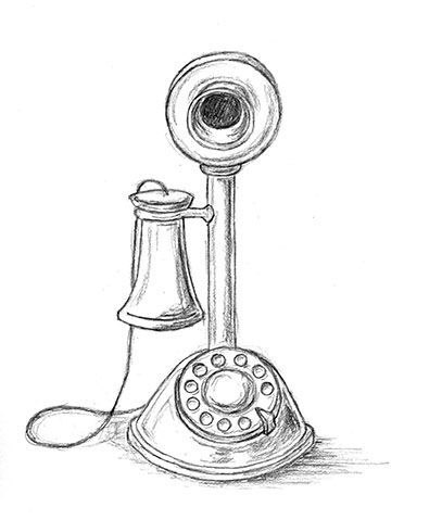 Check out the sketches on this blog...really cool. Telephone Drawing Sketch, Old Telephone Drawing, Old Phone Drawing, Telephone Tattoo, Telephone Drawing, Simple Sketches, Pro Create, Exhibition Ideas, Antique Phone