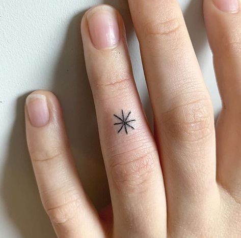 @minimini.studio Star Tattoo Back, 5 Star Tattoo, North Star Tattoo, North Star Tattoos, Tattoo Back, Star Tattoo, Mini Mini, Star Tattoos, Deathly Hallows Tattoo