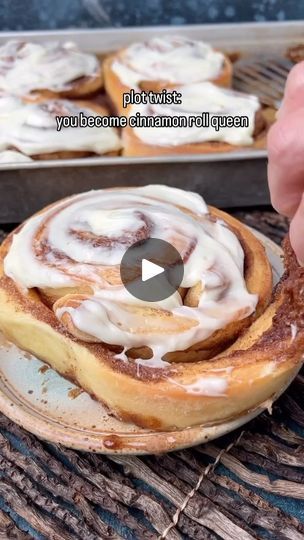 20K views · 1.6K reactions | The next chapter of your life is cinnamon roll queen!👸🏼 

Comment YES to get  our recipe for the best-kind-of-gooey XL cinnamon rolls.

You’ll be the hero of your next work or family breakfast! 

https://www.tastesoflizzyt.com/giant-cinnamon-rolls/

#nationalcinnamonrollday #nationalcinnamonbunday | Julie Clark | Tastes of Lizzy T | acktivists · Next Best Chapter Giant Cinnamon Rolls, Family Breakfast, Next Chapter, Cinnamon Rolls, Cinnamon, Rolls, Queen