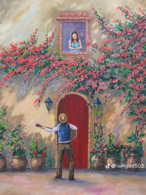 Mexican Art Painting, Painting Romantic, Hispanic Art, Mexican Paintings, Chicano Love, Latino Art, Mexican Culture Art, Spanish Art, Art Painting Gallery