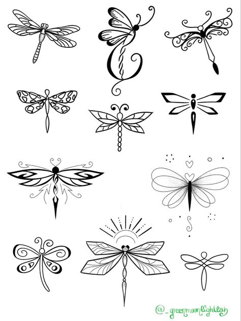 Dragonfly Sketch Simple, Logo Dragonfly, Dragonfly Inspiration, Dragonfly Art Deco, Tattoo Dragonfly, Butterfly Stencils, Small Dragonfly Tattoo, Italy Tattoo, Memorial Tattoo Designs