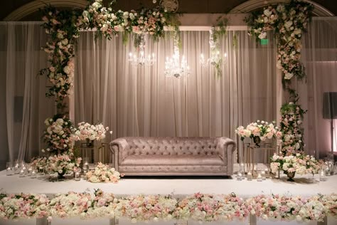 Simple Wedding Reception Decorations, Simple Wedding Reception, Engagement Stage, Engagement Stage Decoration, Reception Stage Decor, Simple Stage Decorations, Reception Stage, Wedding Stage Backdrop, Indian Wedding Planner