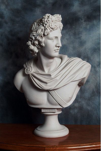 Marble Sculpture — Apollo Belvedere Greek Gods Statues Sculpture, Apollo Statue Aesthetic, Apollo Bust, Mythological Art, Roman Bust, Apollo Belvedere, Zeus Statue, God Apollo, Apollo Statue