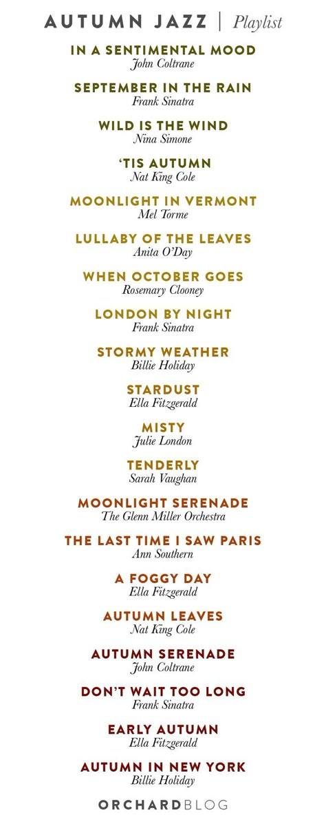 September In The Rain, Jazz Playlist, Fall Playlist, Wild Is The Wind, Jazz Songs, Fall Mood Board, Playlist Ideas, Music Recommendations, Music Playlists