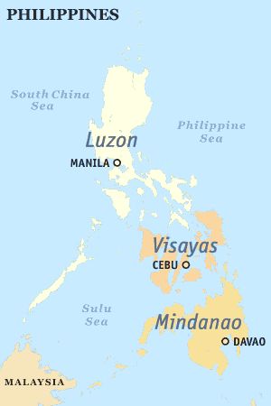 The Philippines is divided into three island groups: Luzon, the Visayas and Mindanao. Luzon Map Philippines, Davao Del Norte, Regions Of The Philippines, Philippine Map, Davao, Cebu, The Philippines, Philippines, Map