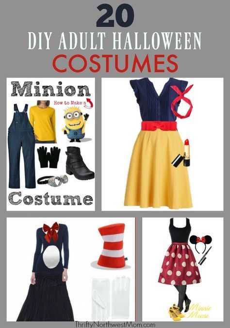 Get inspired by these 20 DIY Adult Halloween Costumes to show off your creativity. via @thriftynwmom Diy Adult Halloween Costumes, Disney Hall, Meme Costume, Costumes For Work, Halloween Costumes For Work, Teacher Halloween Costumes, Teacher Costumes, Mascaras Halloween, Characters Cosplay