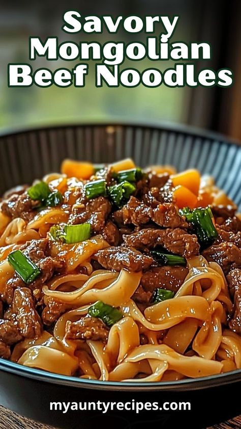 Elevate your dinner plans with this Savory Mongolian Beef Noodles recipe, featuring juicy beef and a medley of colorful vegetables. This balanced dish is not only delicious but also nutritious, making it a great option for a wholesome family meal. Ground Beef Noodles Recipes, Mongolian Beef Noodles Recipe, Beef Noodles Recipes, Asian Beef And Noodles, Mongolian Beef Noodles, Mongolian Ground Beef Noodles, Beef And Noodles Recipe, Mongolian Ground Beef, Noodles With Vegetables