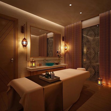 Spa Decor Ideas For Home, Home Massage Room, Spa Room Design, Spa Room Ideas, Spa Massage Room, Massage Room Design, Massage Room Decor, Facial Room, Home Spa Room