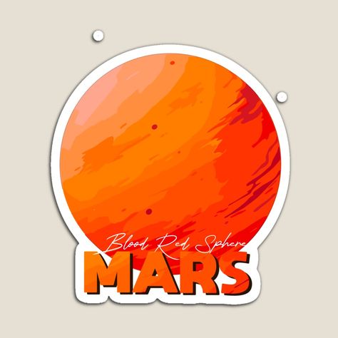 Get my art printed on awesome products. Support me at Redbubble #RBandME: https://www.redbubble.com/i/magnet/Mars-Planet-Logo-T-Shirt-Space-Cosmos-Solar-System-Art-by-Moonfarer/157066426.TBCTK?asc=u Mars Sketch Planet, Planet Stickers Aesthetic, Planet Cutouts, Aesthetic Mars Planet, Space Scrapbook, Mars Icon Planet, Sticker Planet, Mars Planet, Solar System Art