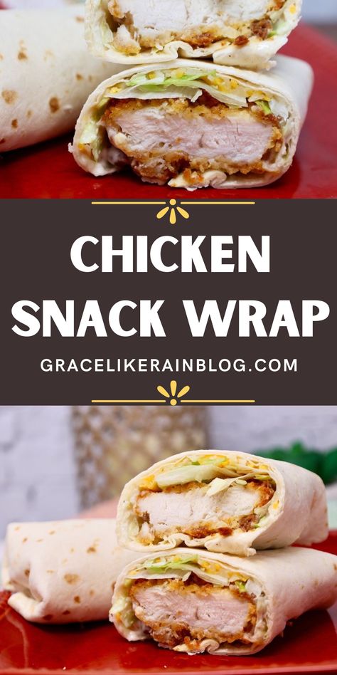 Our Chicken Ranch Snack Wraps are an easy Mcdonald's copycat recipe that is perfect for a snack or a light lunch. These quick and easy snacks use frozen chicken strips for convenience and are easily customizable. Snack Wrap Mcdonalds, Mcdonalds Copycat Recipes, Chicken Snack Wrap, Snack Wraps, Quick And Easy Snacks, Crispy Chicken Wraps, Mcdonalds Chicken, Chicken Tortilla Soup Easy, Snack Wrap