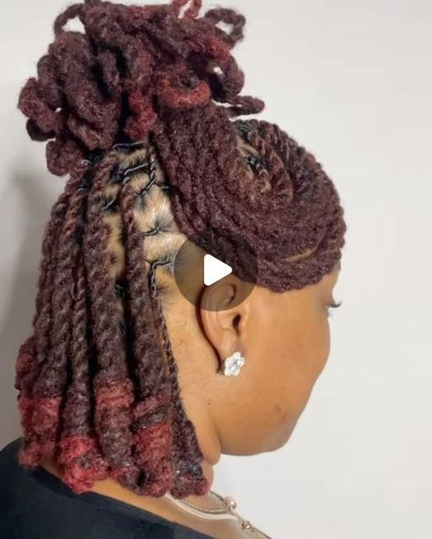 Dreadlocks Bob Hairstyles, 2 Strand Twist Locs Style, Twist Bob, Short Loc Styles, Loc Styles For Men, Hair Twists, Short Locs, Short Locs Hairstyles, Two Strand Twist