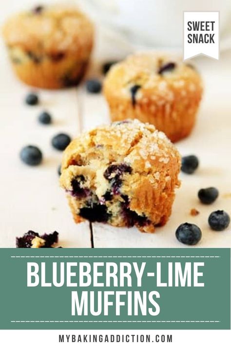 Enjoy the perfect combination of sweet blueberries and tart limes in our delicious blueberry lime muffins. Enjoy them for breakfast, as a snack, or with a cup of coffee. Blueberry Lime Muffins, Lime Muffins, Lime Blueberry, Homemade Breakfast Recipes, Blueberry Muffin Recipe, Blueberry Mint, Easy Brunch Recipes, Biscuit Recipes, Muffin Recipes Blueberry