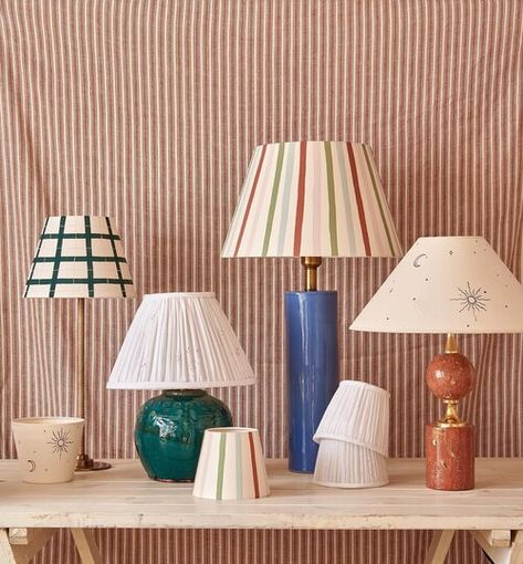 Colorful Lampshades, London Friends, Hand Painted Lamp, Late Night Shopping, Special Presents, Painted Lamp, Painting Lamp Shades, Green Zebra, Dappled Light