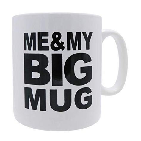 MUG Big Coffee Mug"ME & MY Big MUG" Big Mug oversized 28 ... https://smile.amazon.com/dp/B07Y8VBZR6/ref=cm_sw_r_pi_dp_U_x_qWorEbY56XX3X Big Coffee Mugs, Big Mug, Big Coffee, Cute Coffee Mugs, Coffee Corner, Bar Set Up, Office Desk Decor, Ceramic Coffee Cups, New Year Celebration