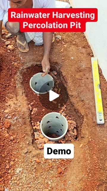 How To Harvest Rain Water, Rain Water Harvesting, Rain Harvesting, Water Harvesting, Rainwater Harvesting, Demo Video, Clay Art, Instagram A, Foundation