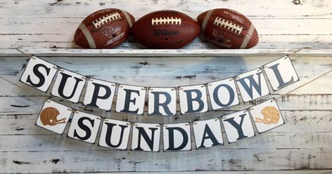 Happy Superbowl Sunday! What do you think will be the final score? Super Bowl Sunday Quotes, Super Bowl Decor, Happy Super Bowl Sunday, Superbowl Party Decorations, Super Bowl Decorations, Superbowl Sunday, Bowl Decor, Football Decor, Sunday Images