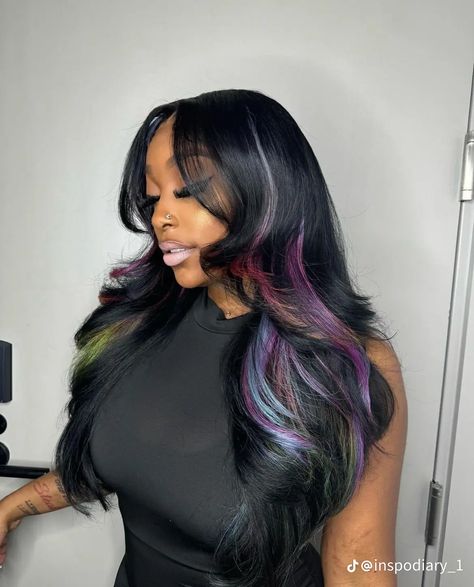 Black Bussdown Middle Part, Weave Colors, 22nd Bday, Slick Rick, Future Hairstyles, Colored Weave, Weave Ponytail Hairstyles, Frontal Wig Hairstyles, Natural Hair Short Cuts