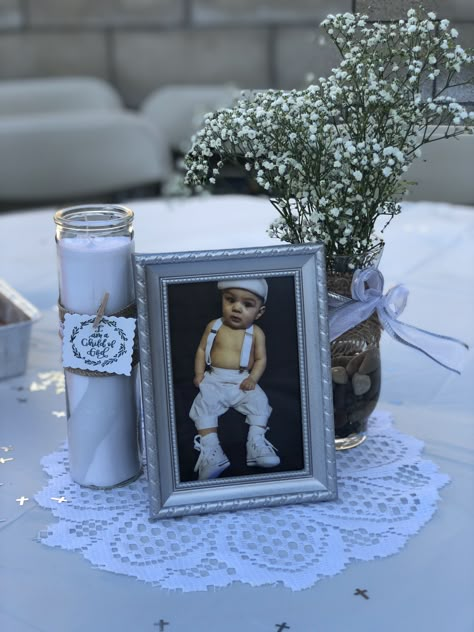 Baptism Boy Centerpieces, Baptism Boy Theme, Bautizo Centerpieces For Boys, Baptism Decorations Centerpieces, Rustic Baptism Decor, Baptism Centerpieces Ideas, Baptism Centerpieces For Boys, Baptism Ideas Boys, Boy Baptism Decorations