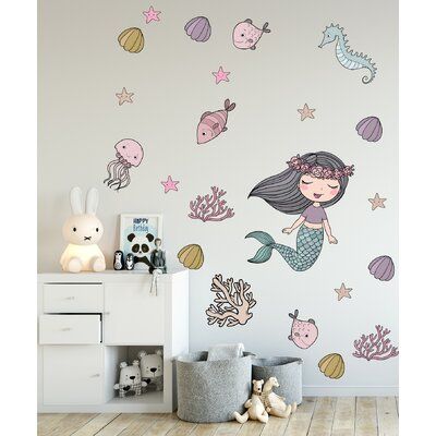 Mermaid Wall Decals, Blue Wall Colors, Heart Wall Decal, Flower Wall Decals, Tree Wall Stickers, Removable Wall Decals, Kids Wall Decals, Wall Quotes Decals, Wall Decor Stickers