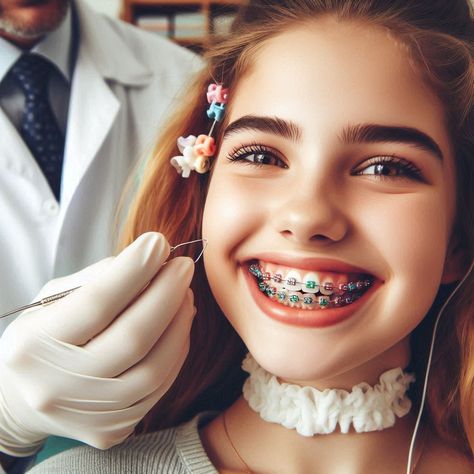 Traditional Braces in Woodbridge, Virginia Smile With Braces, Lingual Braces, Braces Smile, Woodbridge Virginia, Orthodontic Office, 70s Inspired Outfits, Traditional Braces, Orthodontic Appliances, Clear Braces