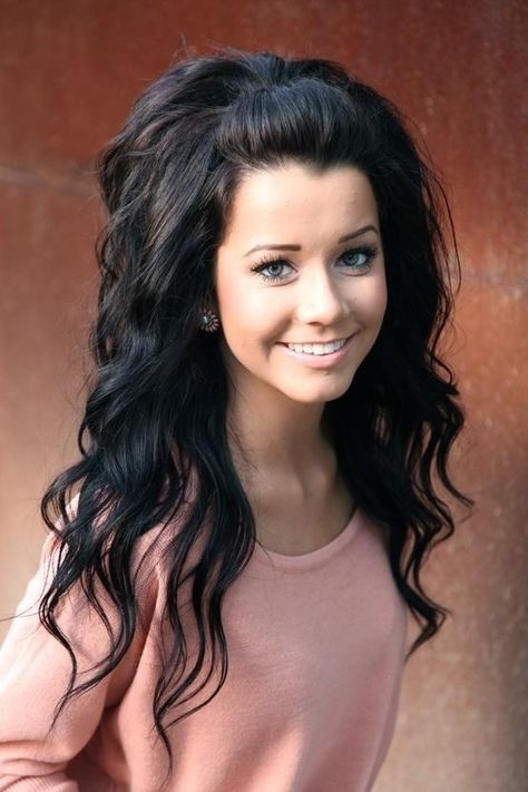 I wish my hair was this thick. Love it!  Pretty Hairstyles for Black Hair: Lovely Princess Look Hair Perms, Scene Girl, Makeup Tip, Hair Styles 2014, Short Hairstyle, Long Black Hair, Hair Curly, Popular Hairstyles, Great Hair