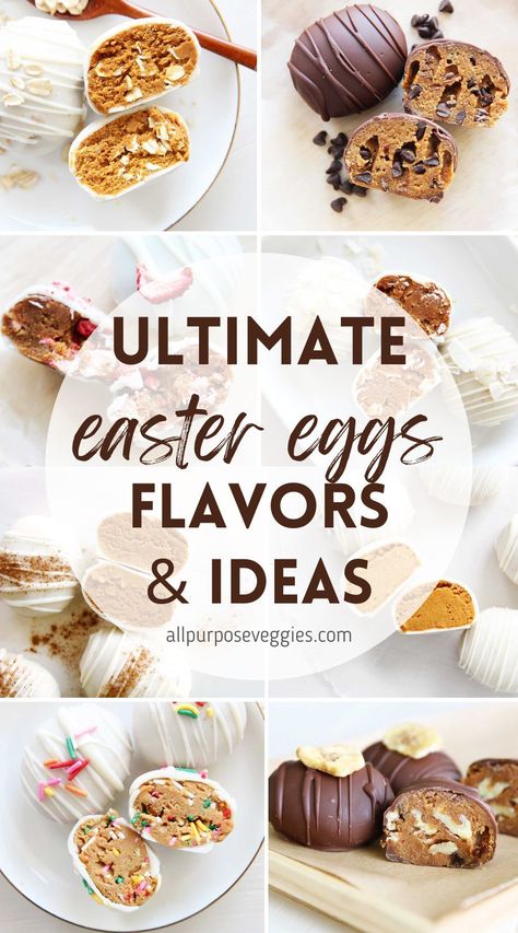 Easter is the perfect time to indulge in all things chocolate, and what better way to do so than with homemade chocolate peanut butter Easter eggs? That’s why I’ve put together a list of fun and easy chocolate Easter egg filling ideas to impress your friends and family! With these easy filling ideas, you can take your Easter eggs to the next level. #easter #eastertreats #eastereggs #easterrecipes Homemade Chocolate Peanut Butter, Healthy Easter Treats, Peanut Butter Easter Eggs, Pb Fit, Easter Egg Filling, Homemade Truffles, Healthy Easter, Peanut Butter Eggs, Cooking Sweet Potatoes