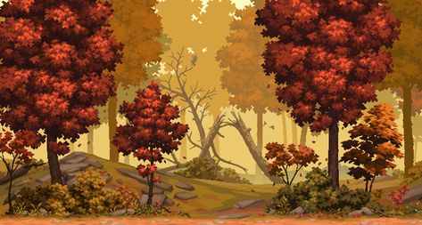 ArtStation - Forest - Pixel Art, Yusuf Artun Pixel Kawaii, Image Pixel Art, Pixel Art Landscape, Environment Painting, Piskel Art, Pixel Art Background, Pixel Art Tutorial, 8bit Art, Cool Pixel Art