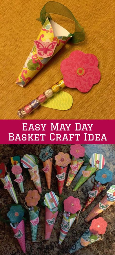 Easy DIY May Day Baskets & Craft Ideas To Make With Kids Easy May Day Baskets, Diy May Day Baskets, May Day Basket Ideas, May Day Ideas, Diy Adult Crafts, May Basket, May Baskets, May Day Baskets, Craft Ideas Paper