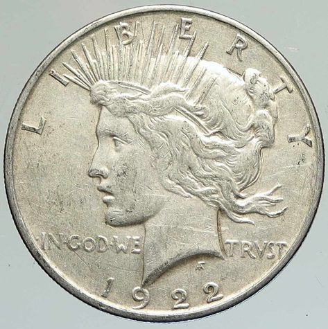 The 1922 Silver Dollar is a coin produced by the United States Mint in the early twentieth century. There are still lots of these coins in circulation, and they’re sought after by collectors because of Silver Dollar Coin Value, Dollar Coin Value, Silver Dollar Value, Silver Dollar Coin, Clock Ideas, Mint Coins, Peace Dollar, Lucky Me, Coin Grading