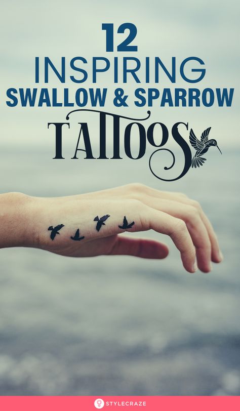 Tiny Sparrow Tattoos For Women, Sparrow And Daisy Tattoo, Sparrow Vs Swallow Tattoo, Tiny Sparrow Tattoo, Small Sparrow Tattoo For Women, Swallow Tattoos For Women, Swallow Forearm Tattoo, Fine Line Sparrow Tattoo, Sparrow Tattoos For Women