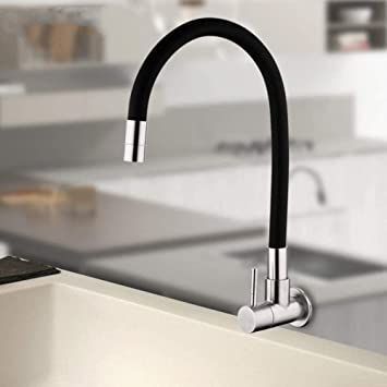 Commercial Kitchen Faucet, Stainless Kitchen Faucet, Wall Faucet, Cleaning Faucets, Faucet Kitchen, Wall Taps, Wall Mounted Sink, Faucet Design, Wall Mount Faucet