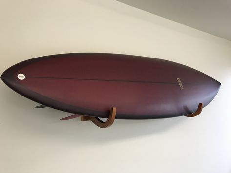 Surfboard Display, Surfboard Wall Rack, Surfboards Design, Surfboard Storage, Surfboard Rack, Wood Surfboard, Surfboard Wall, Surf Boards, Surfboard Art