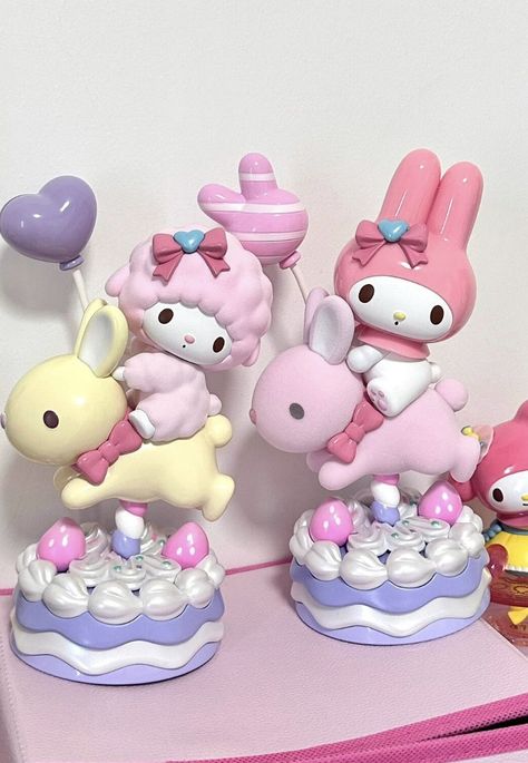 My Melody Clay, Sanrio Figurine, Sanrio Figures, Hello Kitty My Melody, Hello Kitty Items, Hello Kitty Collection, Cute Little Things, Rilakkuma, Cute Toys