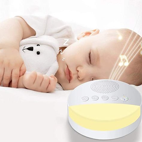 The night light sleep sound machine can emit soft light that you can accompany to sleep The white noise machine is small and lightweight, portable and easy to store The night light white noise machine features an auto-off timer function which is saving energy The sleep sound machine is suitable for many occasions, such as rest, nap, relaxation, meditation, and so on The night light pacifier sound machine features 20 soothing sounds. Want to purchase? copy this: https://amzn.to/3B1dmnw White Noise Machine Baby, Baby Sound Machine, White Noise Sound, Noise Machine, Help Baby Sleep, Baby Sounds, White Noise Machine, Baby Sleepers, Sound Machine