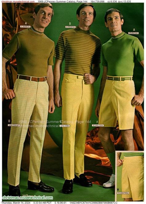 1969 JCPenney Summer Catalog, Page 144 - Catalogs & Wishbooks 60s Summer Fashion Men, Mens 1960s Style, 60s Outfits Men, Mens 60s Fashion, 60s Fashion Mod, Mod Style 60's Men, 1963 Mens Fashion, 1968 Mens Fashion, 1962 Mens Fashion