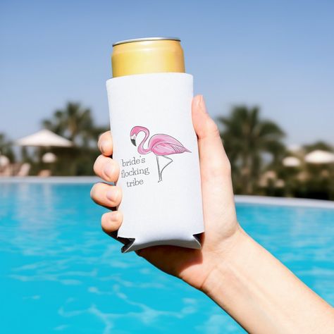 Flamingo Bachelorette Party, Flamingo Bachelorette, Make Her Feel Special, Pink Flamingo, Feeling Special, Can Cooler, Feel Special, Its My Birthday, Pink Flamingos