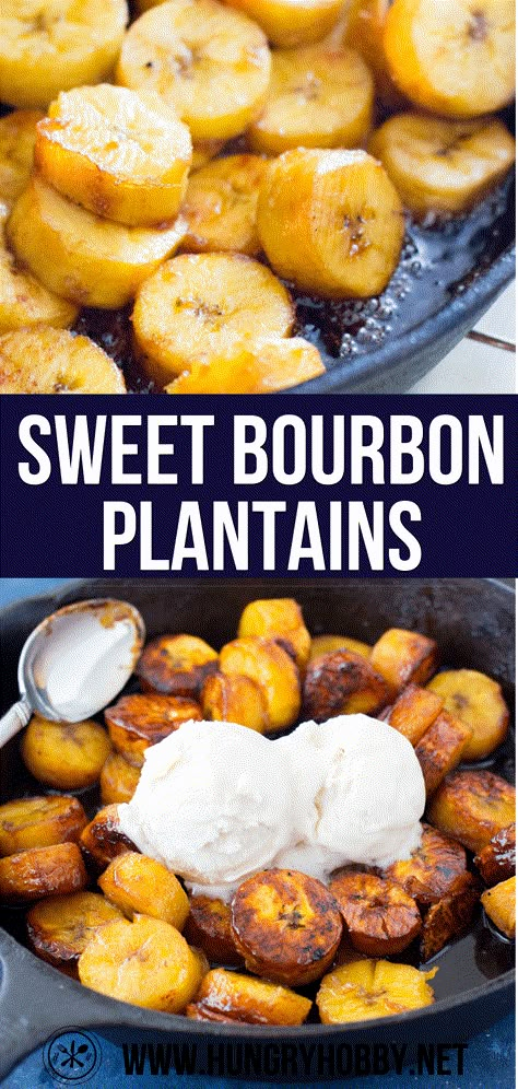 Plantain Dessert, Baked Plantains, Sweet Plantains, Sweet Bourbon, Plantain Recipes, Ripe Plantain, Football Party Food, Plantains Fried, Vanilla Coconut