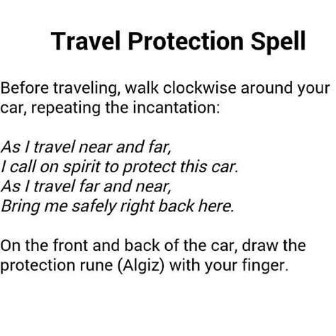 Travel protection spell Spells For Safety, Protection Spells For Your Car, Spell For Travel, Spell For Safe Travel, Protection Spell For Loved Ones, Witch Protection Spell, Driving Protection Spell, Safe Travel Spell Jar, Safe Travel Spell