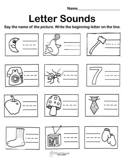 Beginning Letter Sounds PreK Printables Initial Sounds Worksheets, Letter Sounds Kindergarten, Letter Worksheets Kindergarten, Letter S Worksheets, Handwriting Worksheet, Beginning Sounds Worksheets, Kindergarten Phonics Worksheets, English Worksheets For Kindergarten, Kindergarten Letters