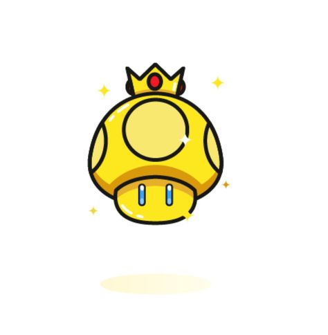 Golden Mushroom, Super Mario World Paper Mario Tattoo Ideas, Super Mario Star Tattoo, Super Mario Bros Tattoos, Mario Mushroom Tattoo, Mushroom Super Mario, Flashes Tattoo, Mario Wallpaper, Golden Mushroom, Group Tattoos