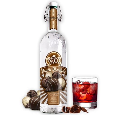 360 Eco-Friendly Vodka  360 Double Chocolate Chocolate White Russian, Valentines Cocktails Drink Recipes, Flavored Vodka Drinks, Vodka Drinks Easy, Chocolate Martini Recipe, Vodka Mixed Drinks, Martini Recipes Vodka, Flavoured Vodka, Vodka Recipes Drinks