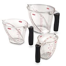 image of OXO Good Grips® Angled Measuring Cup Kitchen Measuring Tools, Best Wedding Registry, Stainless Steel Measuring Cups, Kitchenaid Artisan, Measuring Cups And Spoons, Measuring Cups Set, Registry Items, Wedding Gift Registry, Liquid Measuring Cup