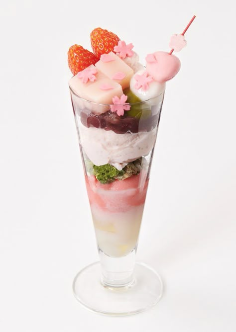 Japanese Parfait, Desserts Drawing, Parfait Desserts, Kawaii Cooking, Food Carving, Delicacy Food, Japanese Dessert, Japanese Snacks, Japanese Sweets