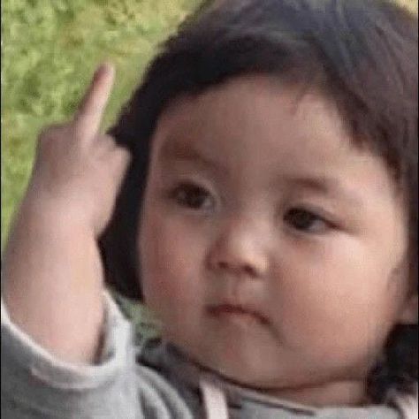 Funny Baby Faces, The Game Of Life, Cute Funny Pics, Kids Mood, Baby Faces, Korean Babies, Baby Memes, Cute Jokes, Reaction Face