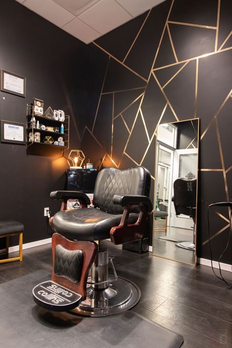 Modern Salon Suite, Modern Barber Shop, Lynnwood Washington, Barbershop Design Interior, Salon Suite Decor, Private Salon, Barber Shop Interior, Geometric Living Room, Salon Suites Decor